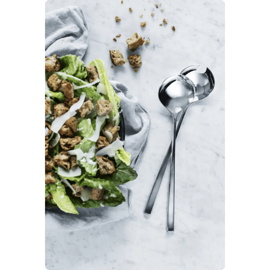 Gense Salatbestik i mat/blank stål, Fuga